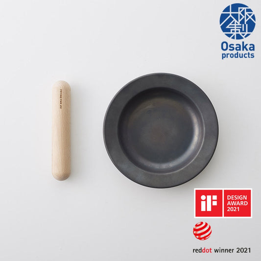 FUJITA KINZOKU Frying Pan JIU & Handle Set (Beech)