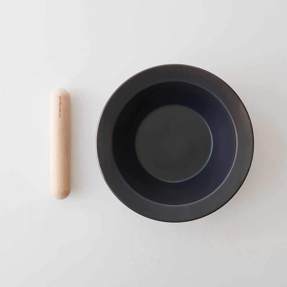 FUJITA KINZOKU Frying Pan JIU & Handle Set (Beech)